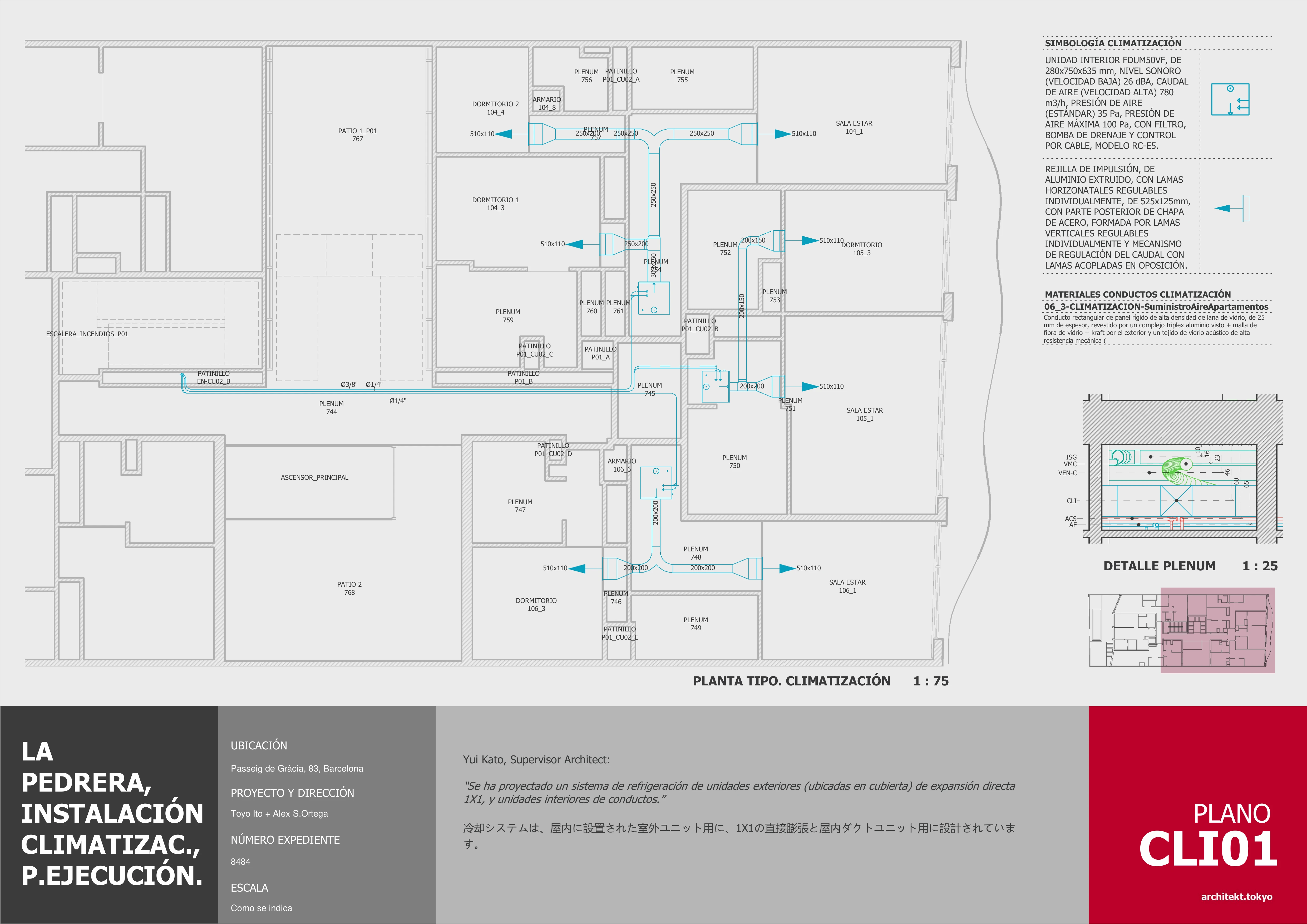 Planos de instalaciones 03 — Suits Barcelona — PatagoniaBIM